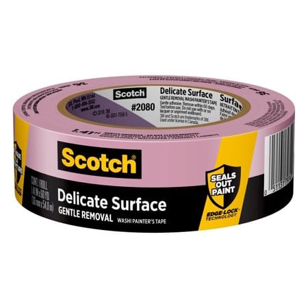 Scotch Painter's Tape 3436-3 Scotch Brand Home and Office, 70 in x 54.6 yd,  3-Pack Masking Tape, 0.75 Width, Tan, 3 Count