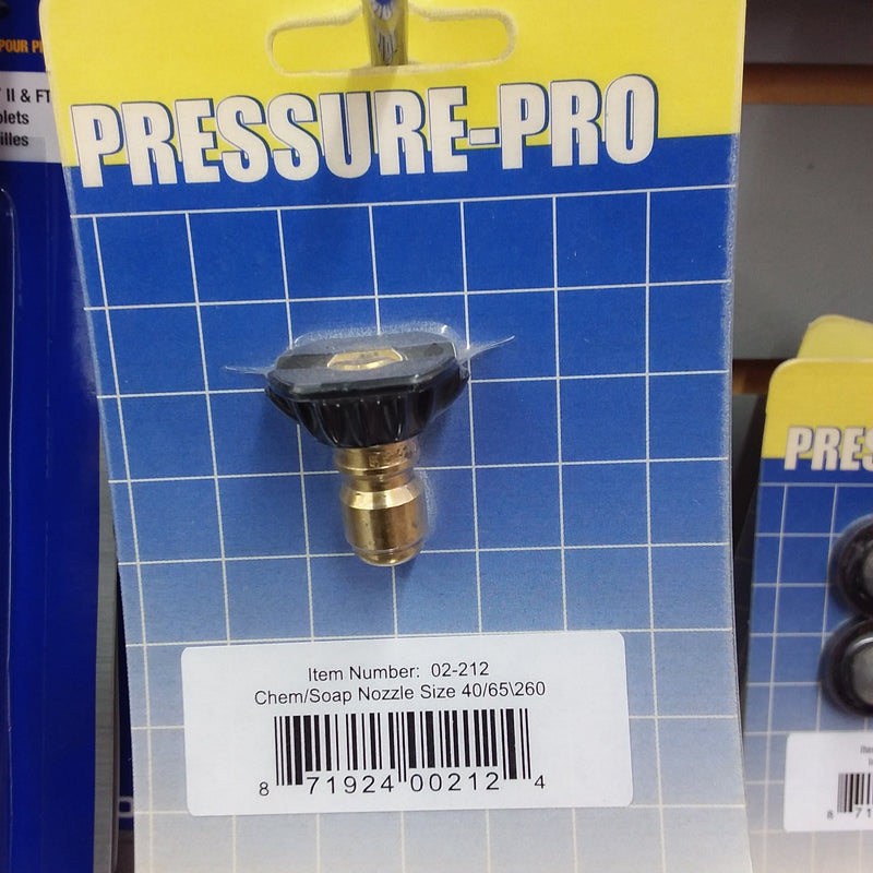 Pressure pro chem/soap nozzle