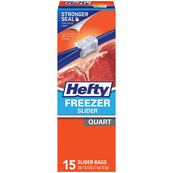 Hefty Freezer Bags, Slider Gallon Size